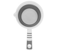 Abaodam Multifunctional Foldable Water Ladle with Hanging Hole Design Rinser Cup and Collapsible Water Ladle for Home Kitchen and Fruit Vegetable Basket Easy to Clean and Simple Style