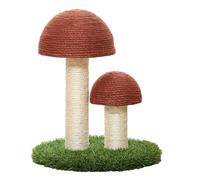 Abaodam Mushroom Shape Cat Scratcher Cat Sisal Board Resist Sharp Claws Scratching Textures Cotton Rope 11.79x11.79x14.15 in Indoor Use and Kittens