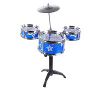 Abaodam Musical Jazz Drum Set for Preschool Early Education Blue Drum Kit Enhances Coordination and Hearing Development