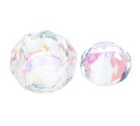 Abaodam Nail Art Liquid Powder Cup , Practical and Delicate Manicure Mixing Dish Crystal Glass with Lid , Not Easy to Overflow for DIY Nail Art for Beginners and Professionals
