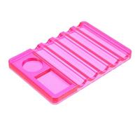 Abaodam Nail Art Palette with Pen Holder and Mixing Tray for Nail Art Brush Storage Plastic Stylish and Elegant Design and Workspace Use