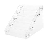 Abaodam Nail Polish Rack Lip Gloss Stand Acrylic Salon Rack Shelf for Nail Art