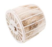 Abaodam Natural Bird Nesting Material with Basket, Replaceable Jute and Mixed Fibers Bedding, Comfortable Nest Supplies for Canaries, Finches, and Small Birds in Birdcage Accessories