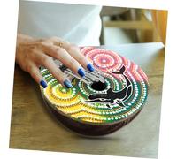 Abaodam Natural Coconut Shell Thumb Piano for Adults Play Finger Kalimba Musical Instrument with Smooth Polished Finish Craft for Beginners and Home Decor