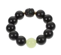 Abaodam Natural Ebony Wood Beads Buddhist Hand for Men Women Lightweight Comfortable Chain with Negative Stylish Retro Accessory for Daily Wear
