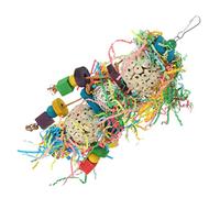 Abaodam Natural Parrot Chewing Durable Bite Resistant Bird for Parakeets Lovebirds Cage Hanging for Caged Birds with Bright Colors and Entertained