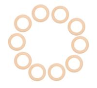 Abaodam Natural Wooden Rings Versatile Use and Unique Wood Grain with Smooth Finish 10pcs Handmade Solid Wood Circles for Pendant Connectors for Crafts for Macrame and DIY Projects