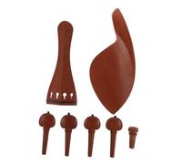 Abaodam Neck Violin Knob for Enhanced Performance Made of Wood for Violin Chin Rest Replacement Includes Tuning Pegs and Tailpiece for Comfortable Playing