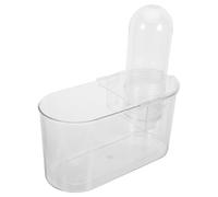 Abaodam Negative Pressure Fish Tank Low Maintenance Compact Aquarium with Self-lifting Mechanism, Plastic Bowl 32x31.4x14cm for Goldfish and Betta for Office or Home Decor