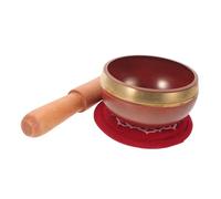 Abaodam Nepal Handmade Tibetan Singing Bowl with Cushion Mallet Meditative Sound Bowl for Yoga Meditation Relaxation and Decorative Buddhism Practice
