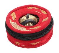 Abaodam Nepalese Double Dragon Bells Percussion Instrument for Meditation Yoga Includes Carrying Case Handheld Finger Cymbals