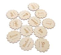 Abaodam New Baby Milestone Announcement Sign Wooden Circle Baby Months Pregnancy Journey Marker Photo Prop