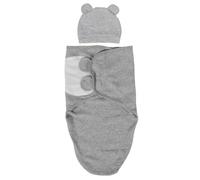 Abaodam Newborn Swaddle Blanket and Lightweight Baby Sleep Sack with Soft Hat for 0-3 Month Infants Year-Round Newborn Photography Prop