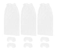 Abaodam Nonwoven Disposable Airline Seat Cover with Armrest Covers 3 Sets | Protective Hygiene Barrier, Fast Installation, Shields Clothing from Dust and Spills, Travel Use
