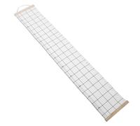 Abaodam Nordic Canvas Boys and Girls Growth Chart Wall Hanging, Writable Height Chart for Boys and Girls, Easy-Clean Nursery Wall Decor with Convenient Scale Range, White