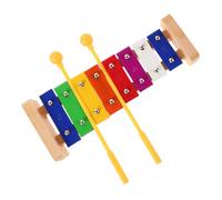 Abaodam Note Metal Glockenspiel Wooden Xylophone for Montessori Percussion Instrument with Labeled Scales Safe Rounded Edges Educational Musical for Cognitive and Rhythm Development