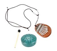 Abaodam Note Tongue Drum Metal Craft Portable Mini Kalimba for Beginners Key Hand Drum for Yoga Music Therapy Performance