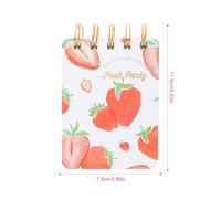Abaodam Notepads Pocket with 4pcs and Lined Spiral Small Paper Note Double-sided Pads Protective Cover, Portable Coil for Metal Material Notebooks Bedrooms and Living Rooms