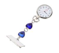 Abaodam Nurse Fob Watch Hanging Nurses Watch Fashion Zinc Alloy Clip-On Design Easy to Carry for Healthcare Professionals Use 4.17X1.45X0.28In Peach Heart Shape