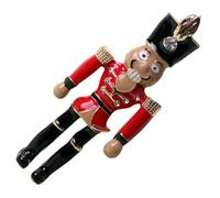 Abaodam Nutcracker Soldier Brooch Christmas Party Enamel Brooch for Ladies Sweater Hat Decoration