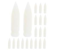 Abaodam Nylon Brush Tip Replacements 20pcs for Acrylic Markers, White | Precise Line Control, Easy Writing for Students and Crafters, Notebooks, Studio Practice, Calligraphy