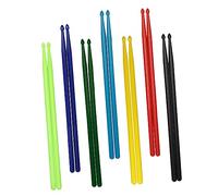 Abaodam Nylon Drumsticks 5a Lightweight Colorful Drum Stick for Marching Band Home School Use Non-slip Comfortable Grip