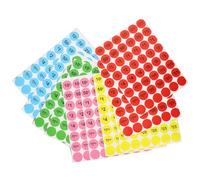 Abaodam of Assorted Colour Self-Adhesive Price Label Paper Stickers 10 Sheets with Eye-catching Design Round Pricing Tags for Effective Price Display for Retail Stores and Bake