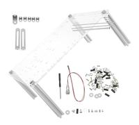 Abaodam Open Air Computer Chassis Rack and Sturdy Base Stand with Acrylic Frame for Testing Components the Go, High Strength Aluminium Alloy Bracket Compatible with DIY PC Cases