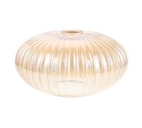 Abaodam Orange Glass Light Bulb Covers with Unique Striped Design, Round Globe Lampshade Replacement for Dining Room and Living Room, Easy Cleaning and Low Maintenance