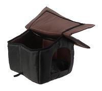 Abaodam Outdoor Cat House Winter Shelter for Cats Dogs Enclosed Design for Cold Weather for Patios Gardens Outdoor Use Spacious Comfortable Nest