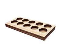Abaodam Outdoor Exploration Game Board with Slots for Nature Scavenger Hunt Smooth Safe Material Field Collection Tray for Camping and Educational Activities Natural Wood Finish