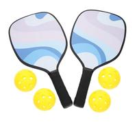 Abaodam Outdoor Pickleball Racket Set Professional Balls for Boys and Girls Sports Sturdy Paddles for Interactive Play at Beach Backyard