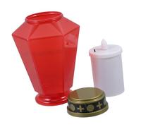 Abaodam Outdoor Solar Powered Led Flickering Cross Candle Light for Cemetery Grave Decoration, Flameless Religious Jesus Table Lamp, Battery Operated Halloween Garden Lantern