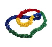 Abaodam Outdoor Stretchy Band for Kindergarten Kids, 2m Elastic Rainbow Tension Rope, Team Building Sports Ring for Small Group Activities and Child Development in Outdoor Games