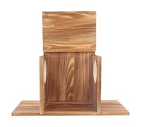 Abaodam Outdoor Wooden Squirrel Feeder Durable Hamster Feeding Box for Outside Use Creative Design for Attracting Squirrels and Birds Weather Resistant Storage Holder for Nuts and Food