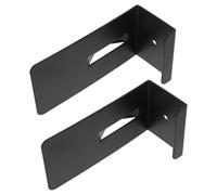 Abaodam Over Door Lock Box Clip 2pcs Black Iron Hooks Weatherproof Design Suitable for Key Lock Box in Home and Office