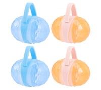 Abaodam Pacifier Storage Container Pacifier Holder Portable PP Case for Baby Newborn Outdoors Easy Open Close Design 4 Sets