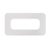 Abaodam Paddle Board Fin Edge Protector PVC Sticker for Stand Up Inflatable Paddleboard Tail Fin Base Replacement Accessory in Light Grey