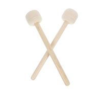Abaodam Pair of Wool Felt Drum Mallets Lightweight Wooden Handles for Marimba Gong and Bass Drum Use