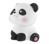 Abaodam Panda-shaped Vinyl Piggy Bank Cute Money Box for Adults Desktop Decor Multifunctional Saving Jar Birthday for Family