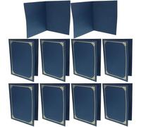 Abaodam Paper Certificate Covers Classic Design Report Cover with Foil Border 10pcs to Store Documents and Information, for Graduation Festival and Award Ceremonies
