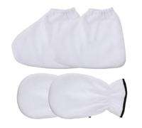 Abaodam Paraffin Wax Spa Gloves and Booties Lightweight Polyester and Flannel Material 4pcs Activate the Tissues for Hand and Foot Care for Home Use and Professional Salon Treatment