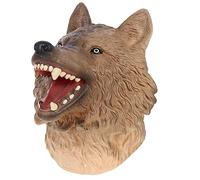 Abaodam Parent Interactive Animal Hand Puppet for Realistic High Plateau Wolf Puppet Head for Storytelling and Educational Play Enhances Motor Skills and Communication