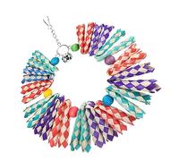 Abaodam Parrot Chewing Shredding Bird Swing Cage Accessories for Budgies Cockatiels Conures Durable Physical Activity for Beak Health and Intelligence Development