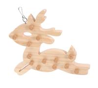 Abaodam Parrot Chewing with Built Hook Sturdy Hanging Cockatiel Accessory for Cage Birds Bite Resistant Bird for Parakeets and Parrots Creative Deer Shaped Soft Cork Design to Prevent Cage