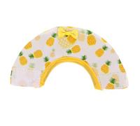 Abaodam Parrot Cone Collar Anti-bite Bird Protective Neck Lightweight Breathable Pet Bird Collar for Wound and Peck Prevention Yellow Pineapple Design