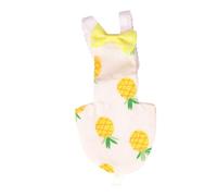 Abaodam Parrot Flight Suit Bird Diaper Adjustable Strap Pineapple Pattern Reusable Pigeon Clothes Supplies for Small to Birds