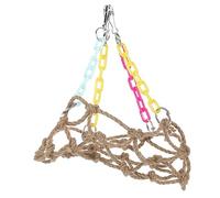 Abaodam Parrot Hanging Bird Swing and Perch Stand for Cockatiel Fun Chewing and Resting Decorative and Comfortable Birdcage Accessory for Stress Relief and Play