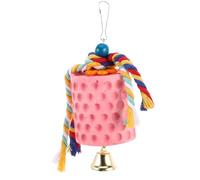 Abaodam Parrot Mineral Block Chew with Bell, Beak Grinding Stone for Birds, Calcium Gnawing Stone Suitable for Parakeets and Cockatiels, Pet Teeth Grinding Accessory for Bird Cages