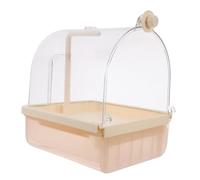 Abaodam Parrot Shower Box Bird Bath Automatic Bathing Bowl for Cage Parrot Grooming Shower Bird Bathing Tub Pool Toy